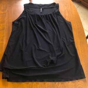 Free with bundle! Sleeveless Dressy Black Drape Top. XL. Susan Lawrence.